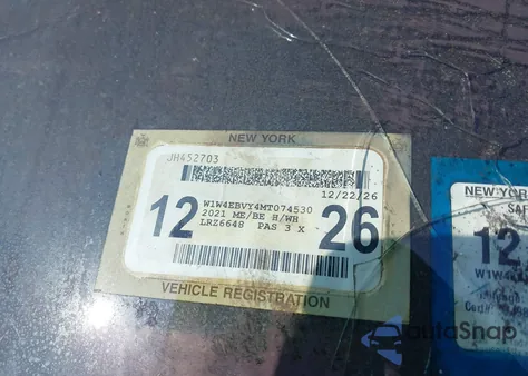 2021 Mercedes-Benz Sprinter Standard Roof V6 from USA, damaged, VIN W1W4EBVY4MT074530